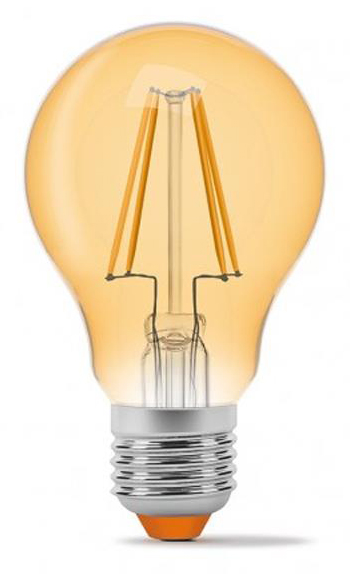 Світлодіодна лампа Titanum Filament A60 7W E27 2200K бронза (TLFA6007272A) ціна 121.50 грн - фотографія 2