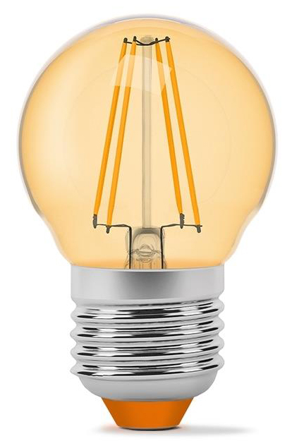 Світлодіодна лампа Titanum Filament G45 4W E27 2200K бронза (TLFG4504272A) ціна 94.90 грн - фотографія 2