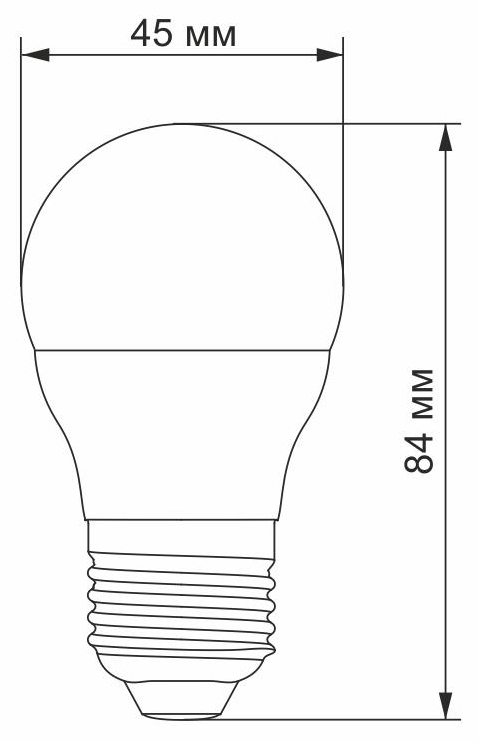 в продажу Світлодіодна лампа Titanum Filament G45 4W E27 4100K (TLFG4504274) - фото 3