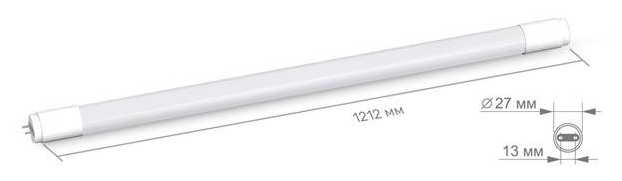 Светодиодная лампа Titanum LED T8 18W 1.2M 6500K (TL-T8-18126) в интернет-магазине, главное фото