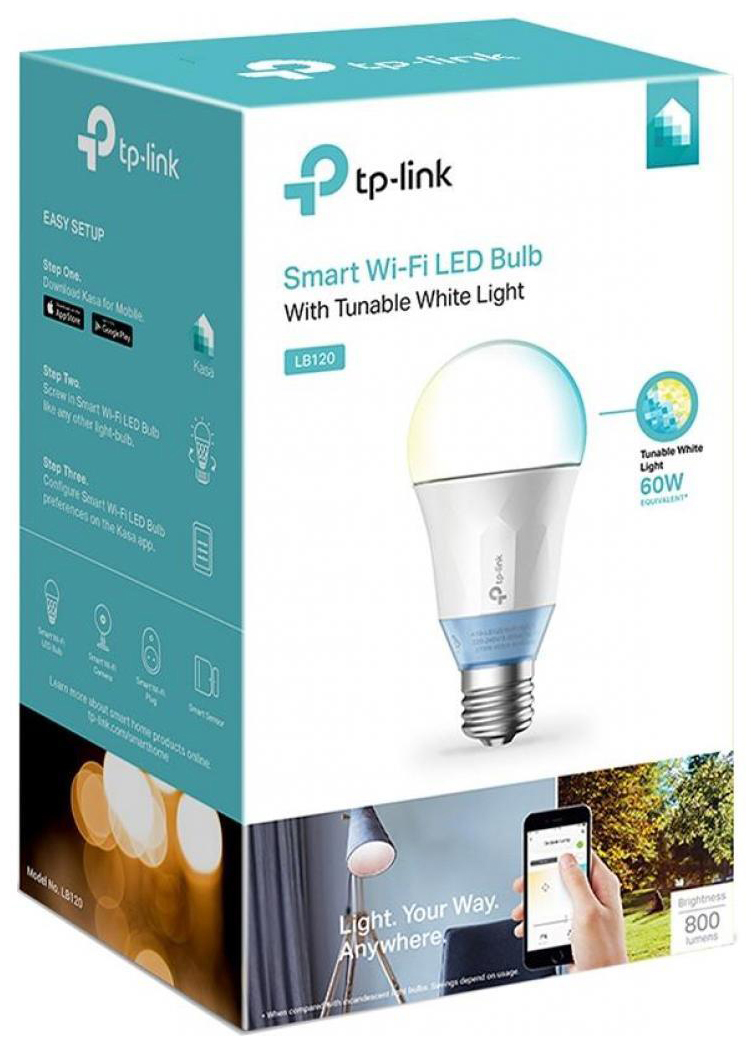 Светодиодная лампа TP-Link Wi-Fi с рег. яркости, мониторинг, 11 Вт (LB120) цена 1019.20 грн - фотография 2