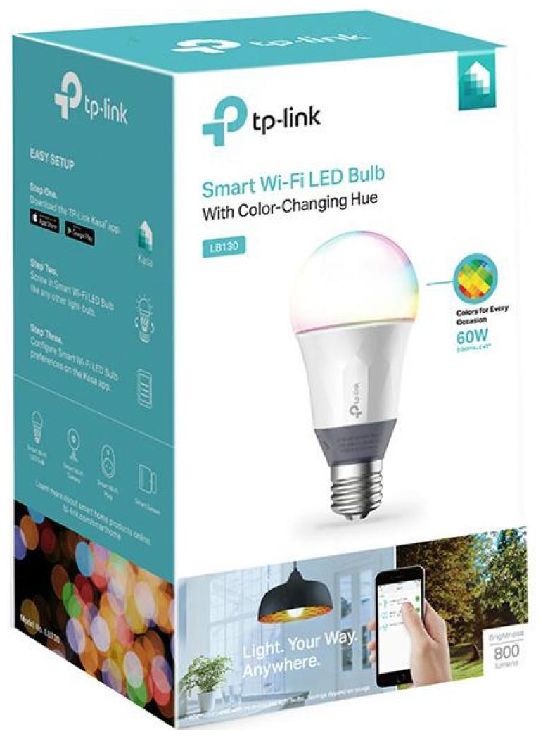 Светодиодная лампа TP-Link Wi-Fi с рег. яркости, циркадный режим, 11 Вт (LB130) цена 1145.30 грн - фотография 2