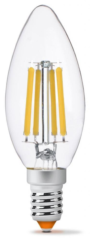 Світлодіодна лампа Videx Filament C37F 6W E14 4100K 220V (VL-C37F-06144) в інтернет-магазині, головне фото