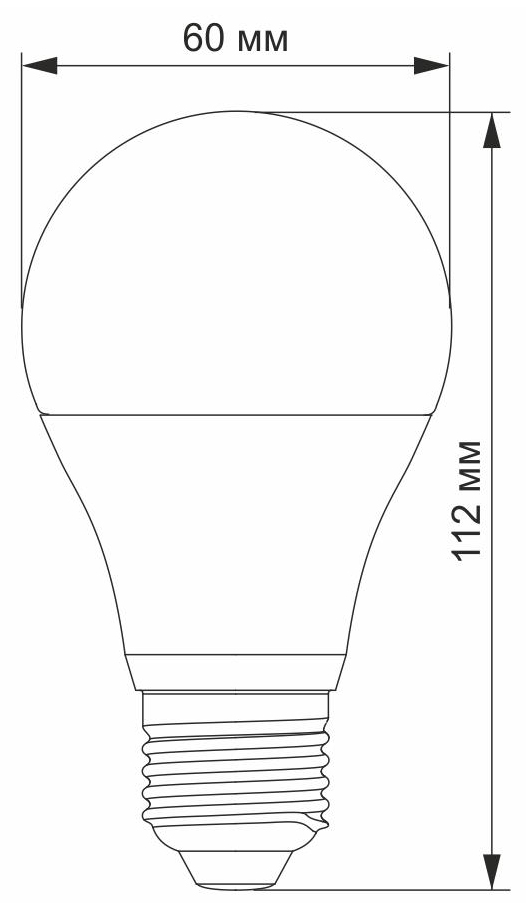 Світлодіодна лампа Videx LED A60e 10W E27 3000K (VL-A60e-10273) ціна 86 грн - фотографія 2