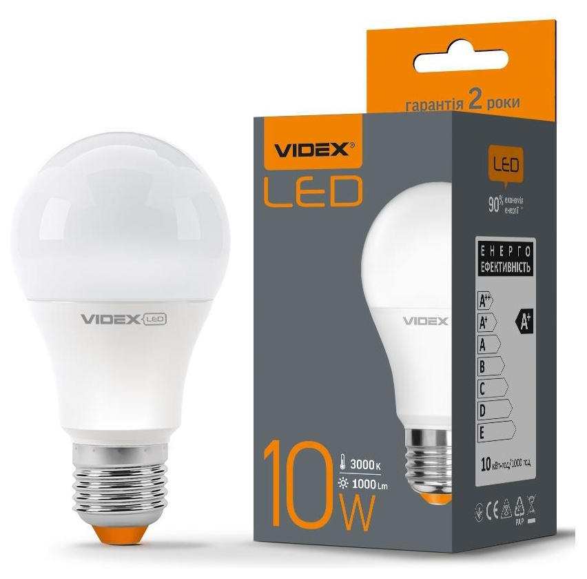 в продажу Світлодіодна лампа Videx LED A60e 10W E27 3000K (VL-A60e-10273) - фото 3