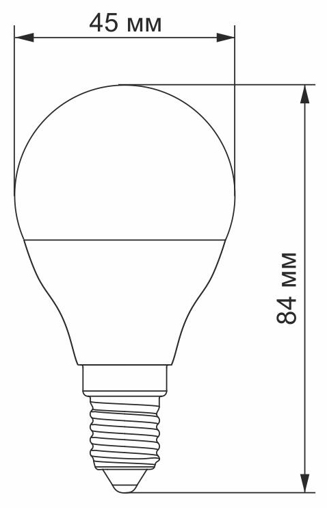 Светодиодная лампа Videx LED G45e 7W E14 4100K (VL-G45e-07144) цена 91 грн - фотография 2