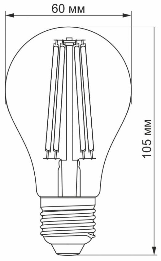 в продаже Светодиодная лампа Videx Filament A60FA 10W E27 2200K 220V (VL-A60FA-10272) - фото 3