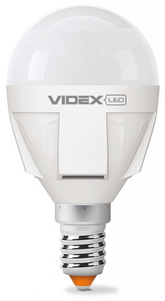 Світлодіодна лампа форма куля Videx G45 7W E14 3000K 220V (VL-G45-07143)