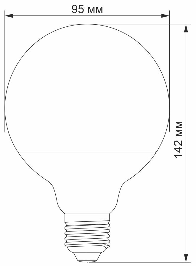 в продаже Светодиодная лампа Videx G95e 15W E27 3000K (VL-G95e-15273) - фото 3