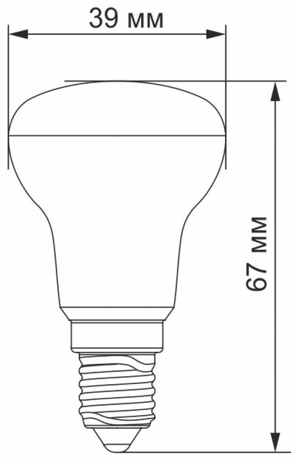 в продажу Світлодіодна лампа Videx R39e 4W E14 4100K 220V (VL-R39e-04144) - фото 3