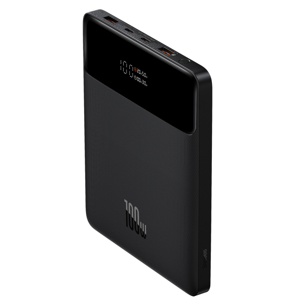 Павербанк з індикатором заряду Baseus Blade 20000mAh 100W, PD/3.0, QC/4.0, SCP, FCP, Black (PPDGL-01)