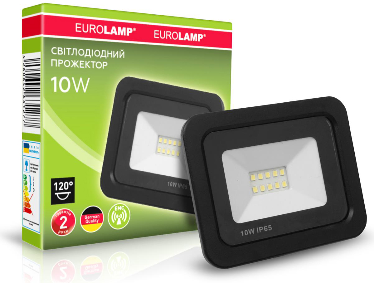 Прожектор Eurolamp LED SMD с радиатором 10W 6000К в интернет-магазине, главное фото