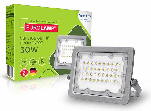 Прожектор Eurolamp LED SMD сірий 30W 5000К в Кривому Розі