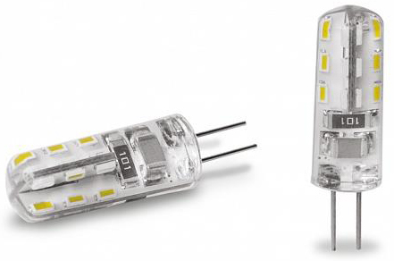 Світлодіодна лампа Eurolamp LED силікон G4 2W 3000K 12V ціна 79.01 грн - фотографія 2