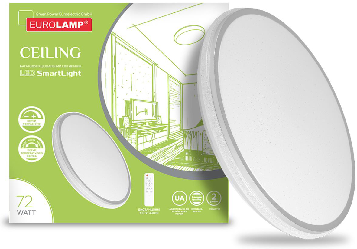 Светильник Eurolamp SmartLight Ceiling N37 72W 3000K-6000K в интернет-магазине, главное фото