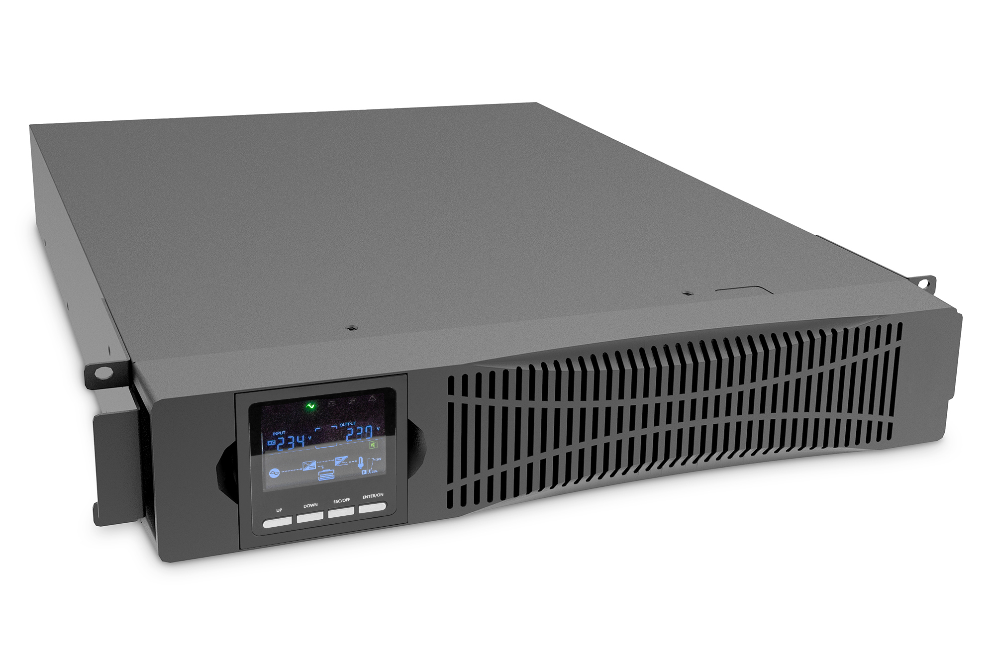 Digitus OnLine, 3000VA/3000W, LCD, 8xC13, 1xC19, RJ45, RS232, USB, Rack/Tower