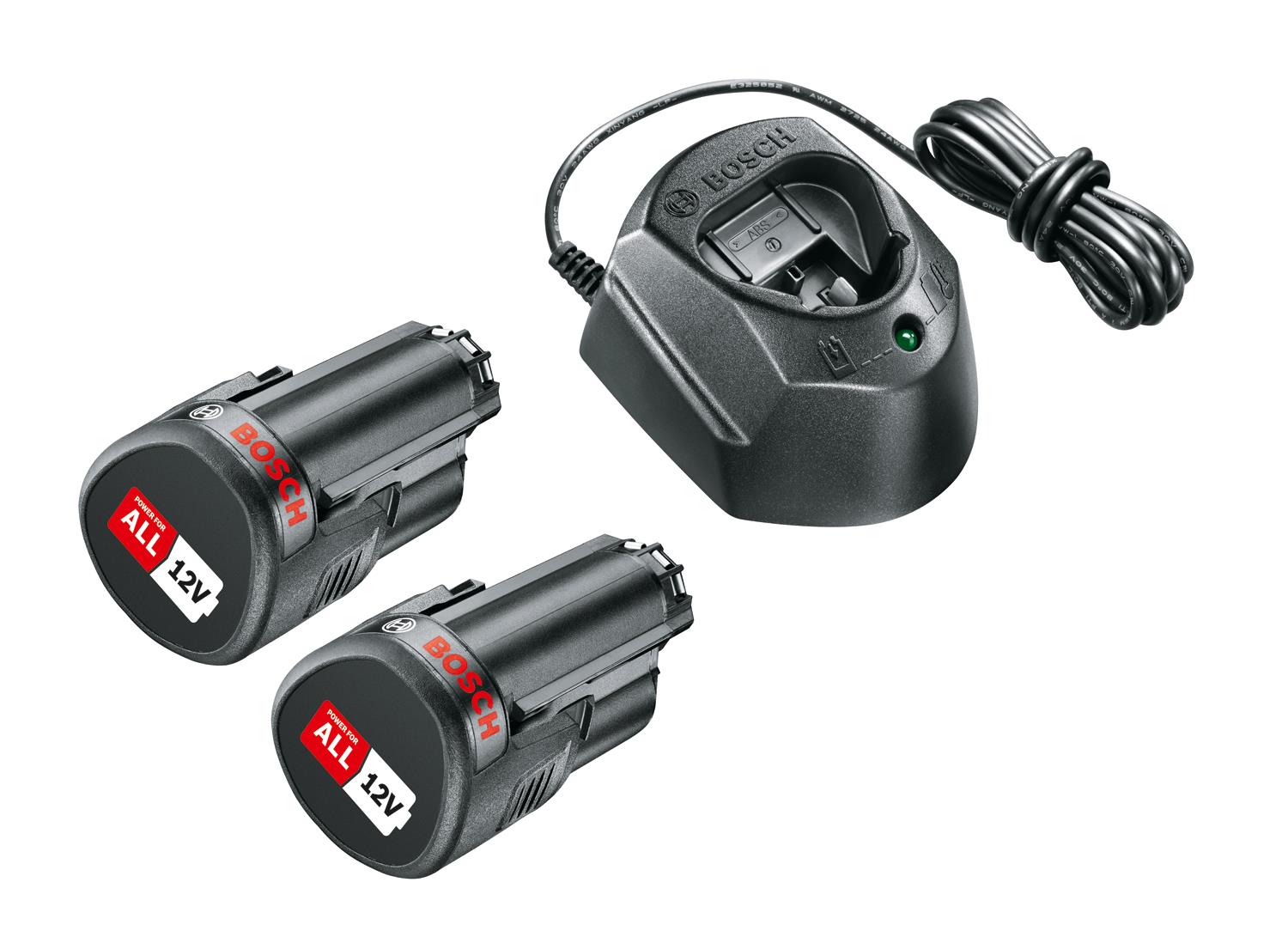 Набор аккумулятор + зарядное устройство Bosch 12V, 2х 1.5Ah, ЗУ GAL 1210 CV (1.600.A01.L3E) в интернет-магазине, главное фото