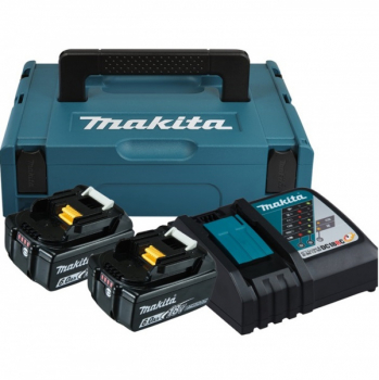 Набор аккумулятор + зарядное устройство Makita LXT BL1860B x 2шт (18V, 6Ah) + DC18RC, кейс Makpac (198116-4) цена 17500 грн - фотография 2