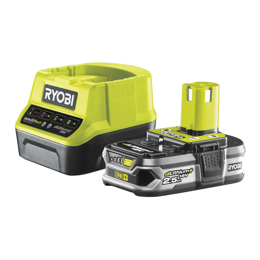 Набір акумулятор + зарядний пристрій Ryobi ONE+ RC18120-125 18V 2.5Ah Lithium+ (5133003359)