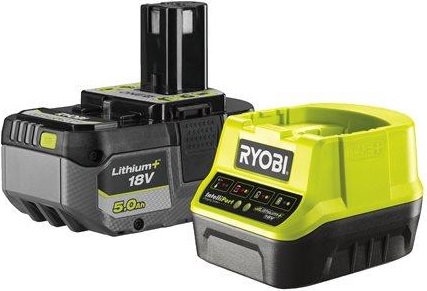 Набір акумулятор + зарядний пристрій Ryobi ONE+ RC18120-150X, 18V, 5.0Ah, Lithium+ (5133005573)
