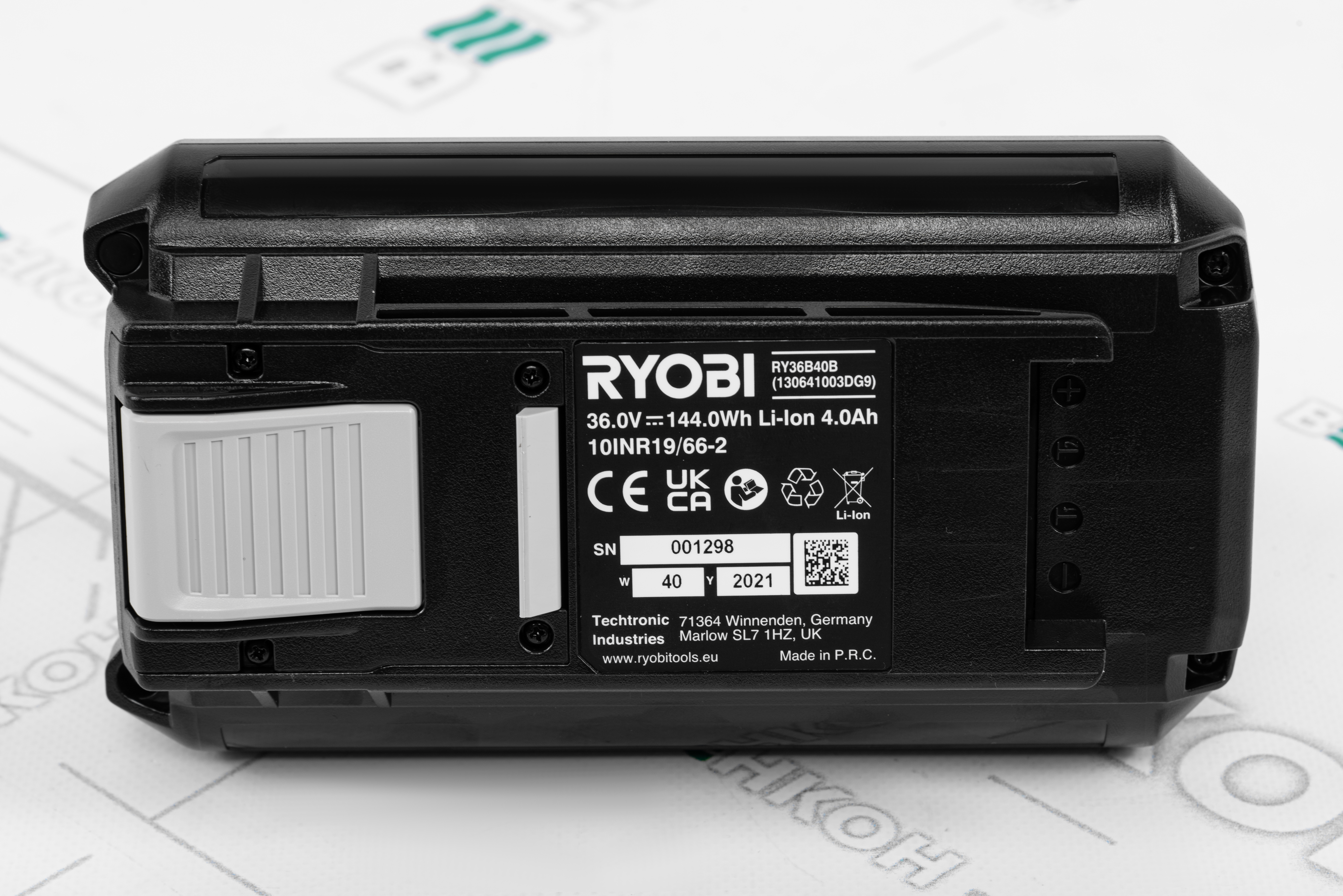 продукт Ryobi MAX POWER 288 Вт*Час FAST charge (RY36BI300A-0+RY36C60A+RY36B40B-2шт) - фото 14