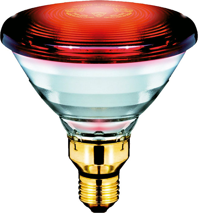 Світлодіодна лампа Philips форма точка Philips PAR38 IR 150W E27 230V Red 1CT/12 (923806644210)