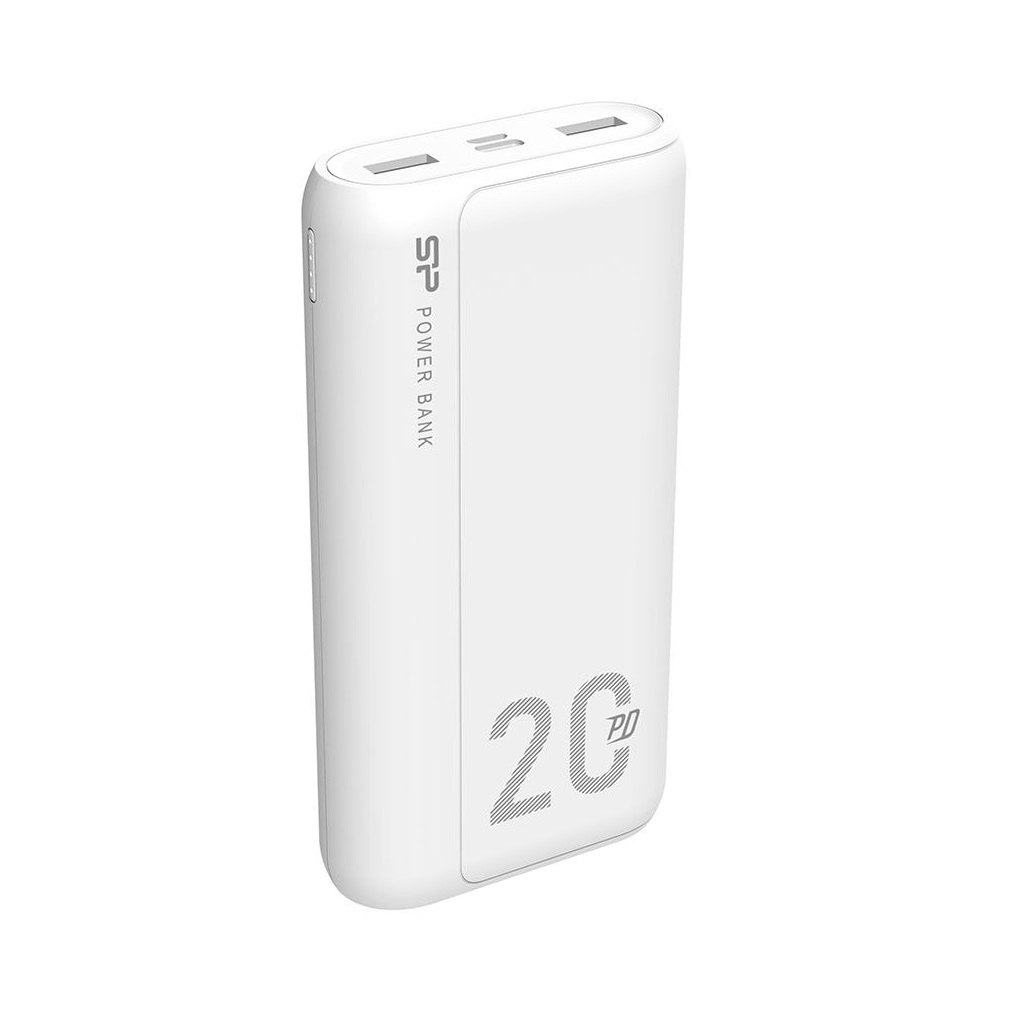 Повербанк Silicon Power QS15 20000mAh PD/18W, QC3.0, Type-C, Micro-USB, 2*USB-A, whi (SP20KMAPBKQS150W) цена 669.00 грн - фотография 2