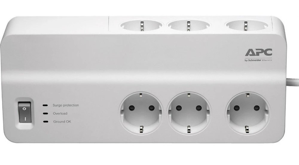 Мережеві фільтри APC Essential SurgeArrest 6 outlets new White (PM6-RS) в інтернет-магазині, головне фото