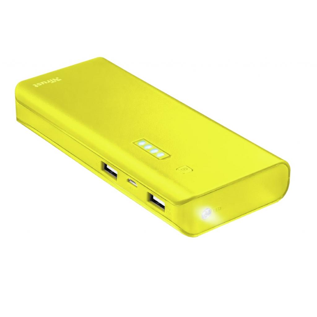 Повербанк Trust Primo 10000 mAh Black, Yellow (22753_TRUST) ціна 415.00 грн - фотографія 2