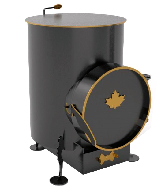 Печь дровяная Canada с зольником (75 куб.м) цена 0.00 грн - фотография 2