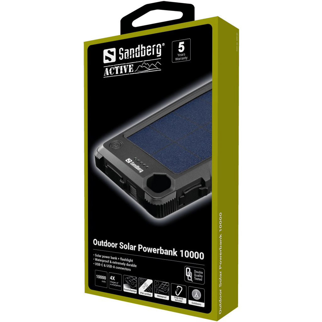в продажу Повербанк Sandberg Outdoor 10000 mAh, USB, Type-C OUT (420-53) - фото 3