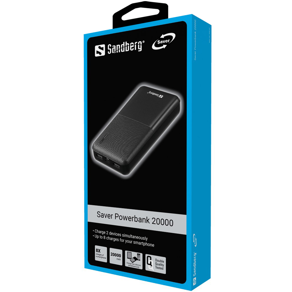 Повербанк Sandberg Saver Powerbank 20000mAh (320-42) ціна 1606.80 грн - фотографія 2