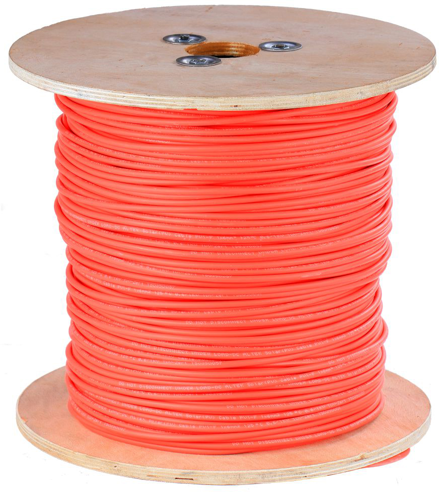 Сонячний кабель Altek 6 мм, 500 м, червоний