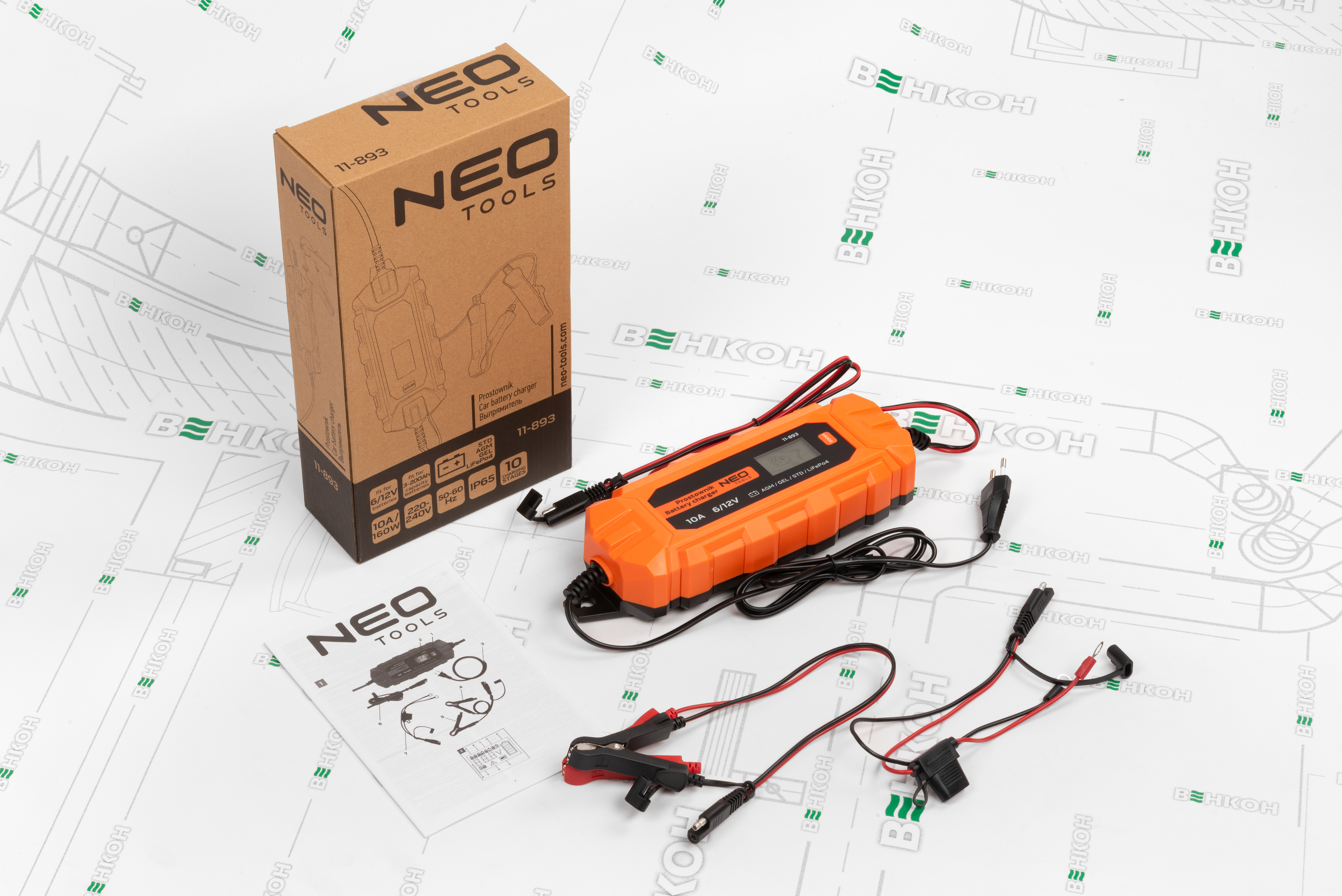 Інтелектуальний зарядний пристрій Neo Tools 11-893 характеристики - фотографія 7