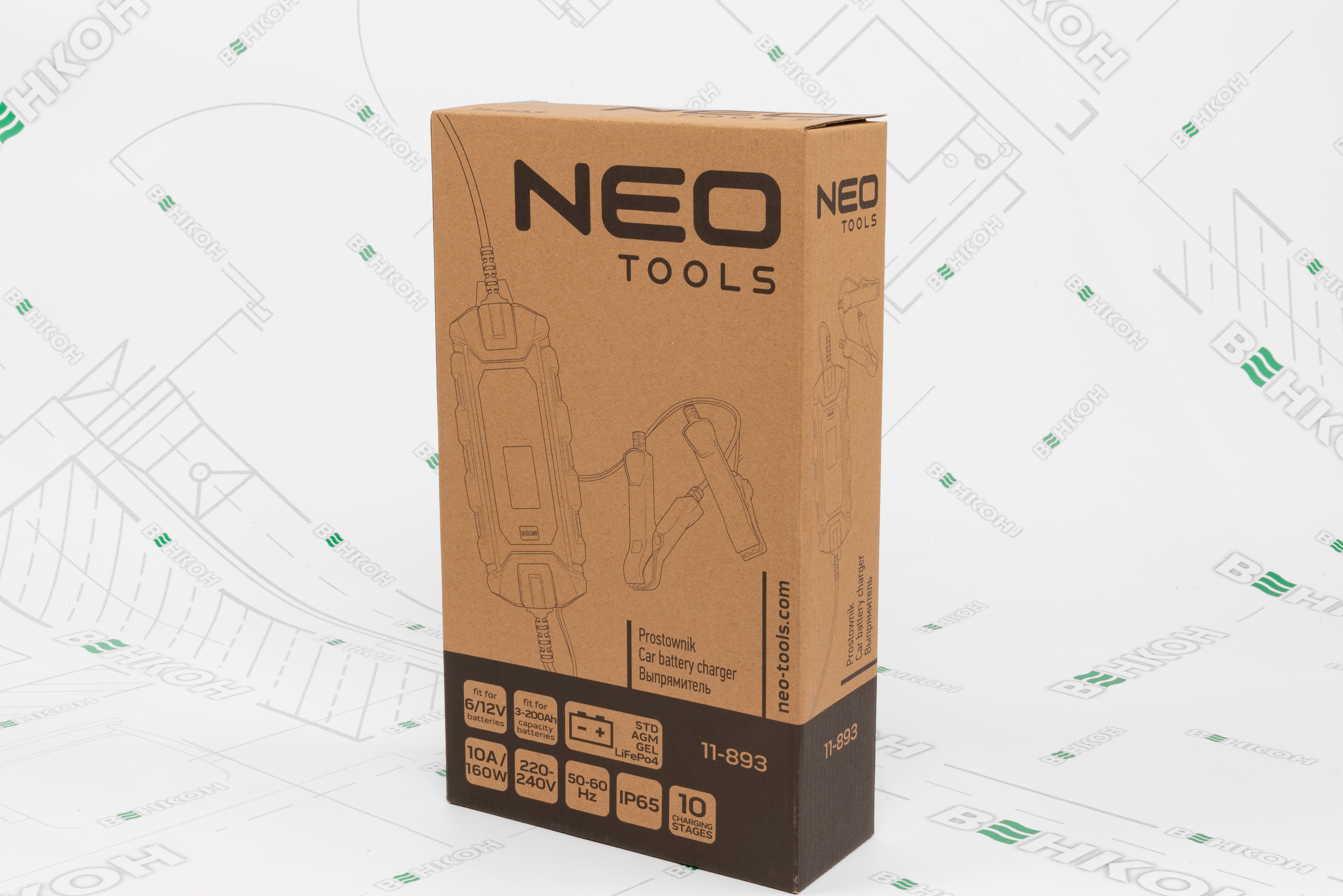 Інтелектуальний зарядний пристрій Neo Tools 11-893 зовнішній вигляд - фото 9
