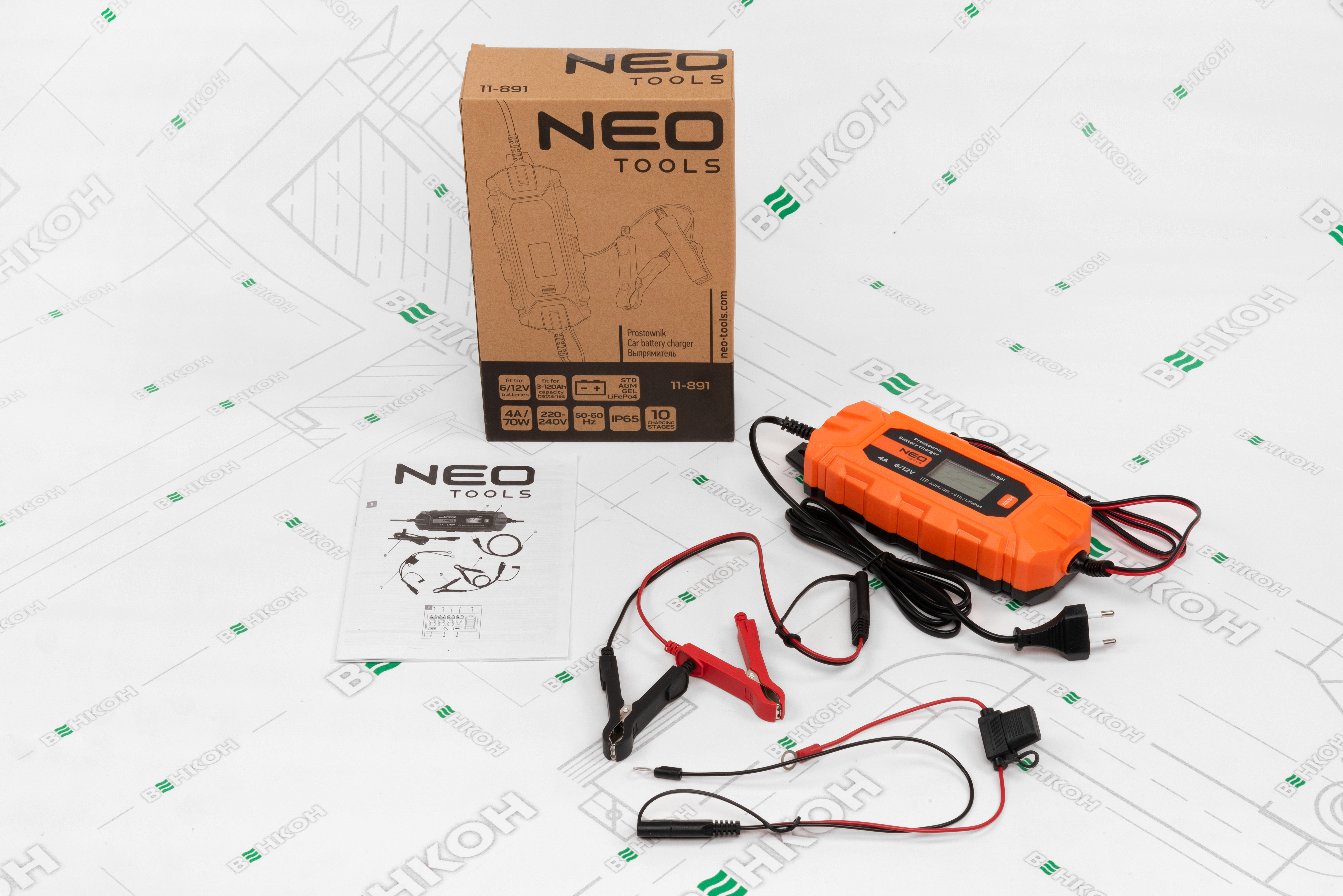 Интеллектуальное зарядное устройство Neo Tools 11-891 обзор - фото 8