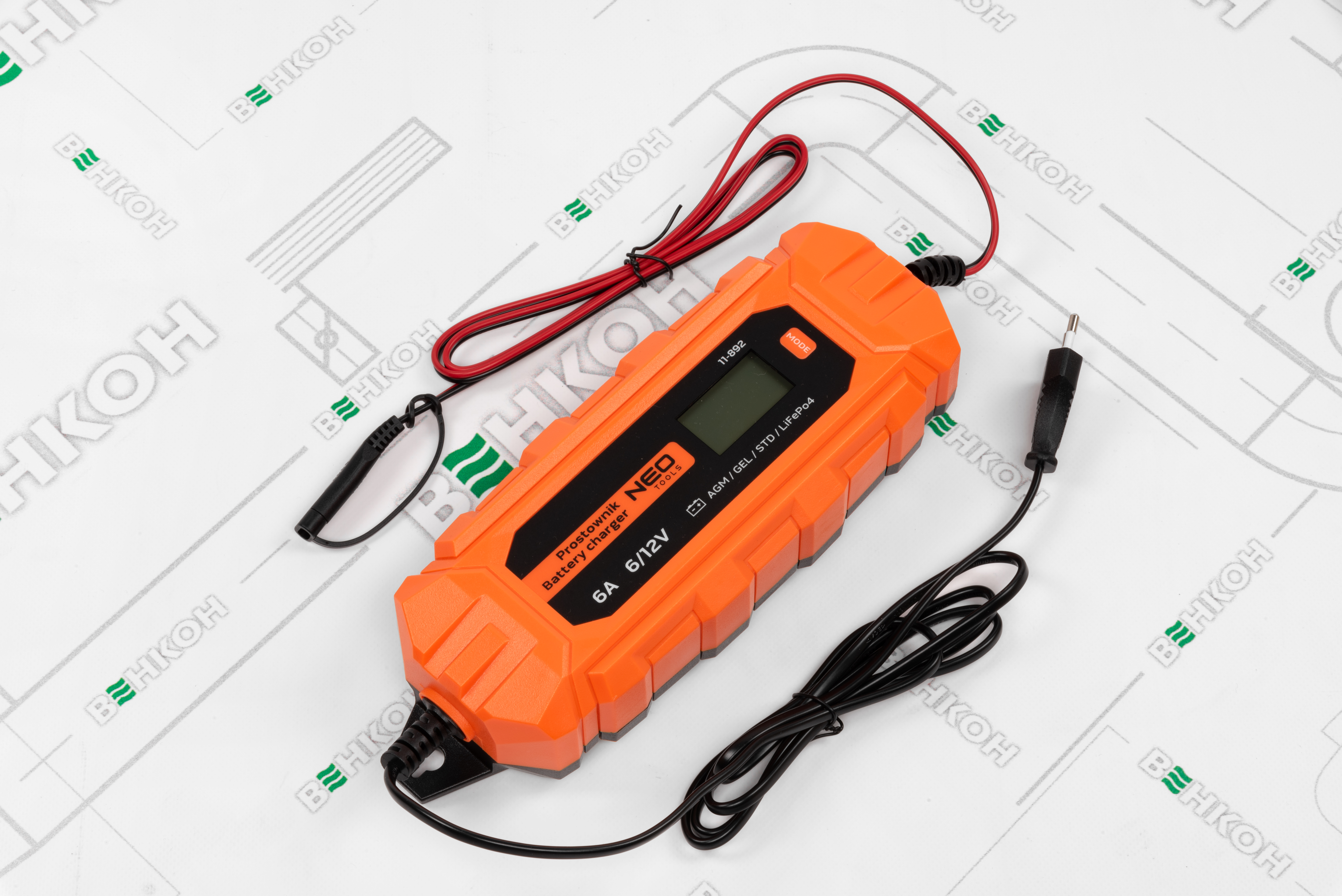 Интеллектуальное зарядное устройство Neo Tools 11-892 цена 3176.00 грн - фотография 2