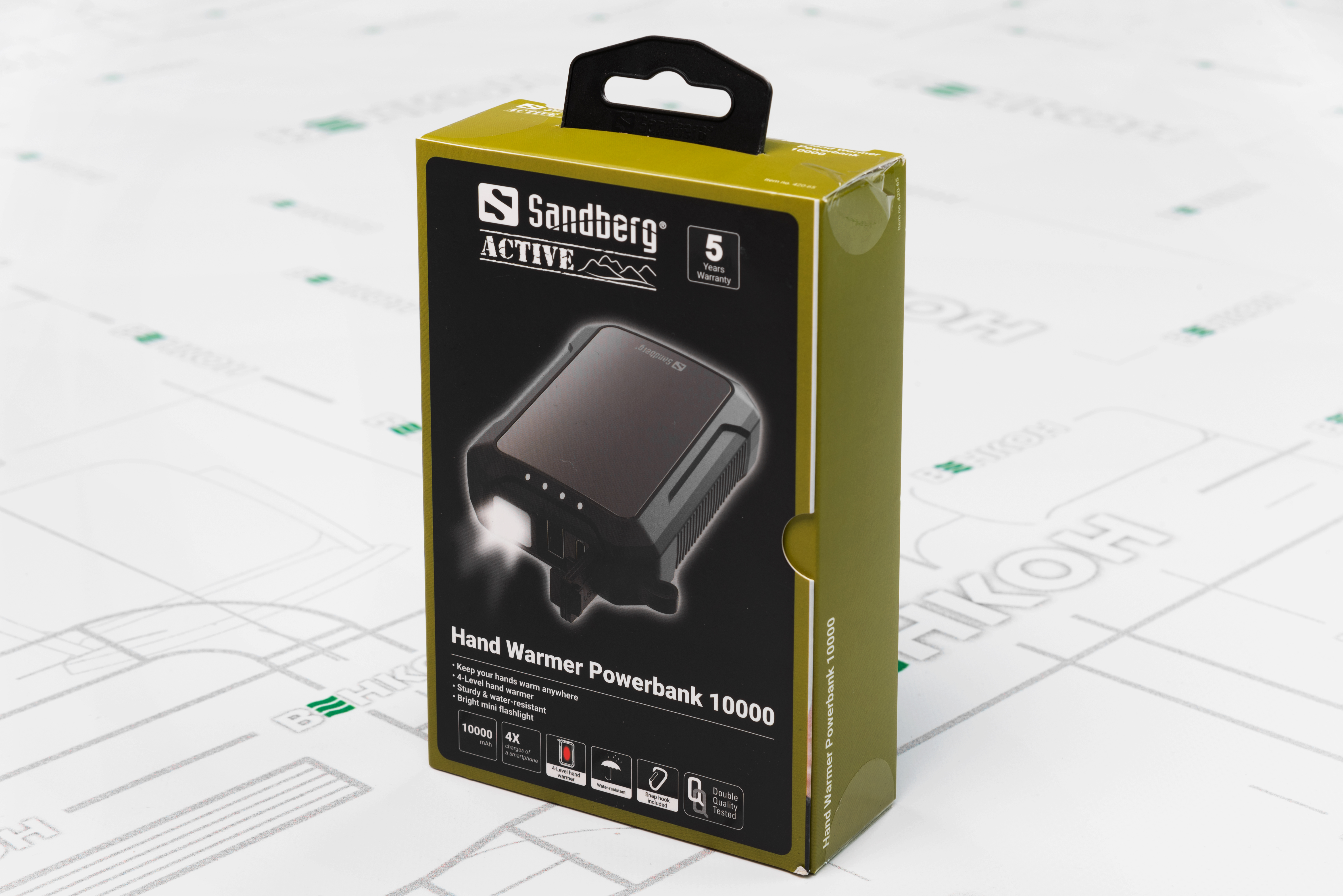 Повербанк Sandberg 10000mAh Hand Warmer flashlight 1W USB-C/USB-A 2A/5V (420-65) огляд - фото 11