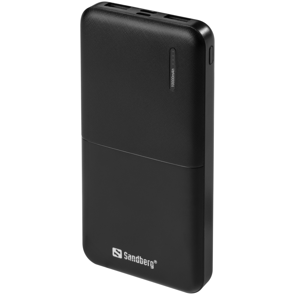 Sandberg 10000mAh Saver USB-C Micro-USB output: USB-A*2 Total 5V/2.4A (320-34)