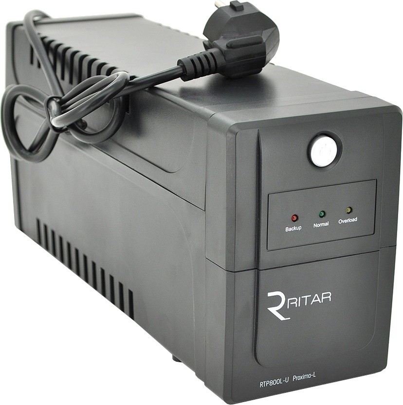 Купити джерело безперебійного живлення Ritar RTP800L-U (480W) Proxima-L (RTP800L-U) в Луцьку