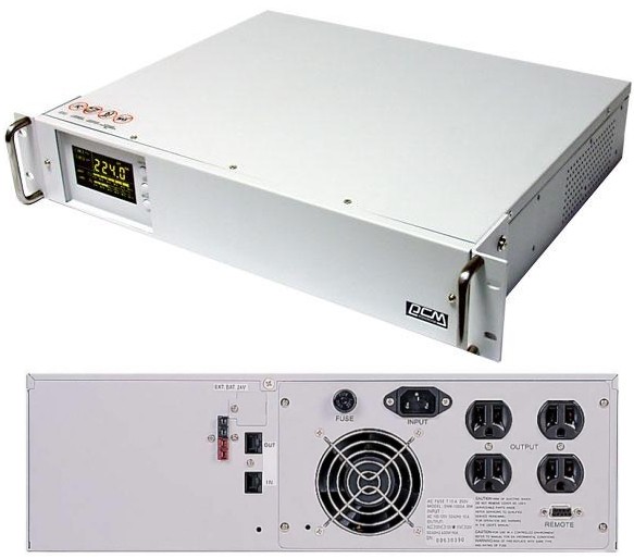 Источник бесперебойного питания Powercom SMK-2500A-RM LCD (RMK-2K5A-8GC-0011) цена 34000.00 грн - фотография 2