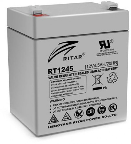 Характеристики аккумулятор Ritar RT1245