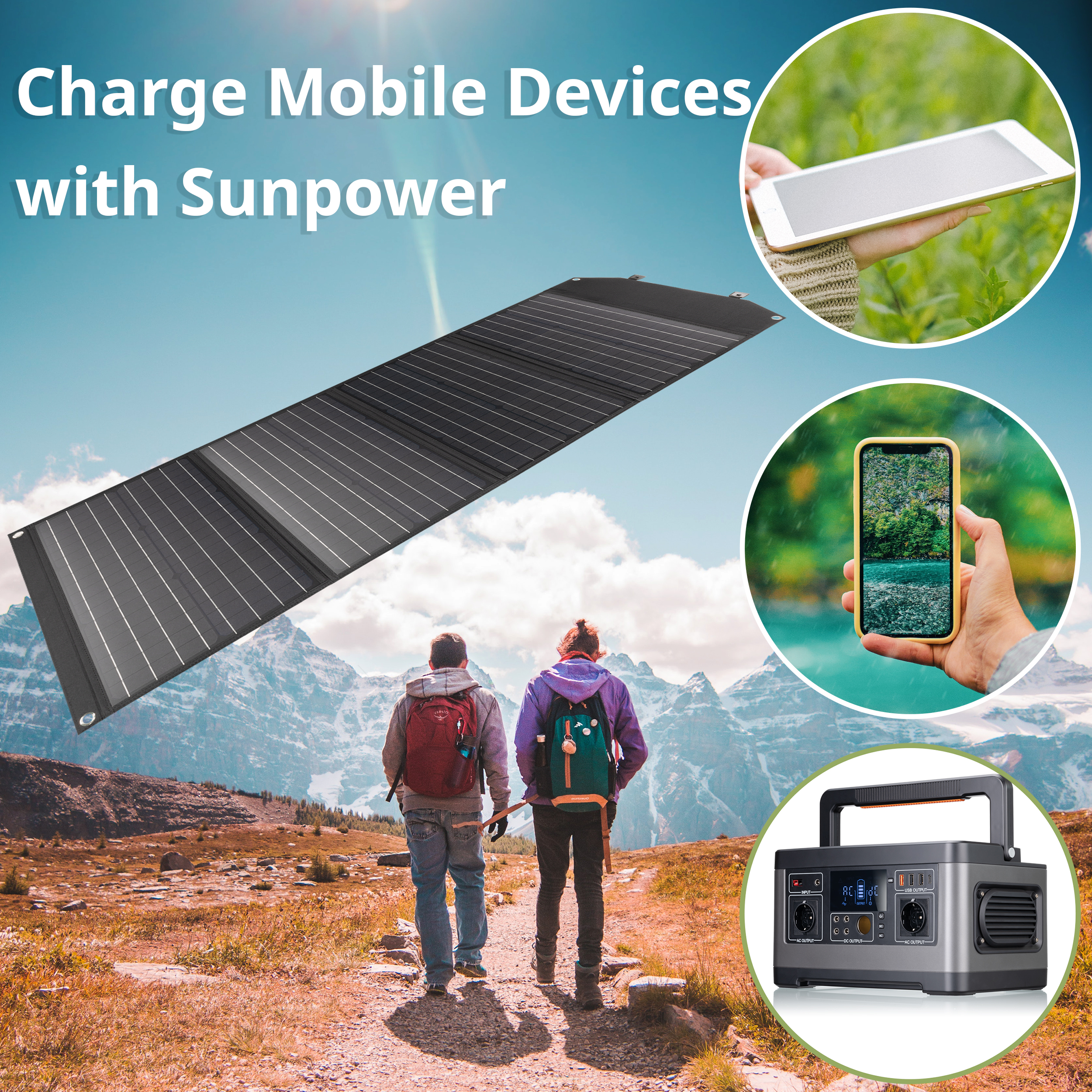Портативна сонячна батарея Bresser Mobile Solar Charger 120 Watt USB DC (3810070) інструкція - зображення 6