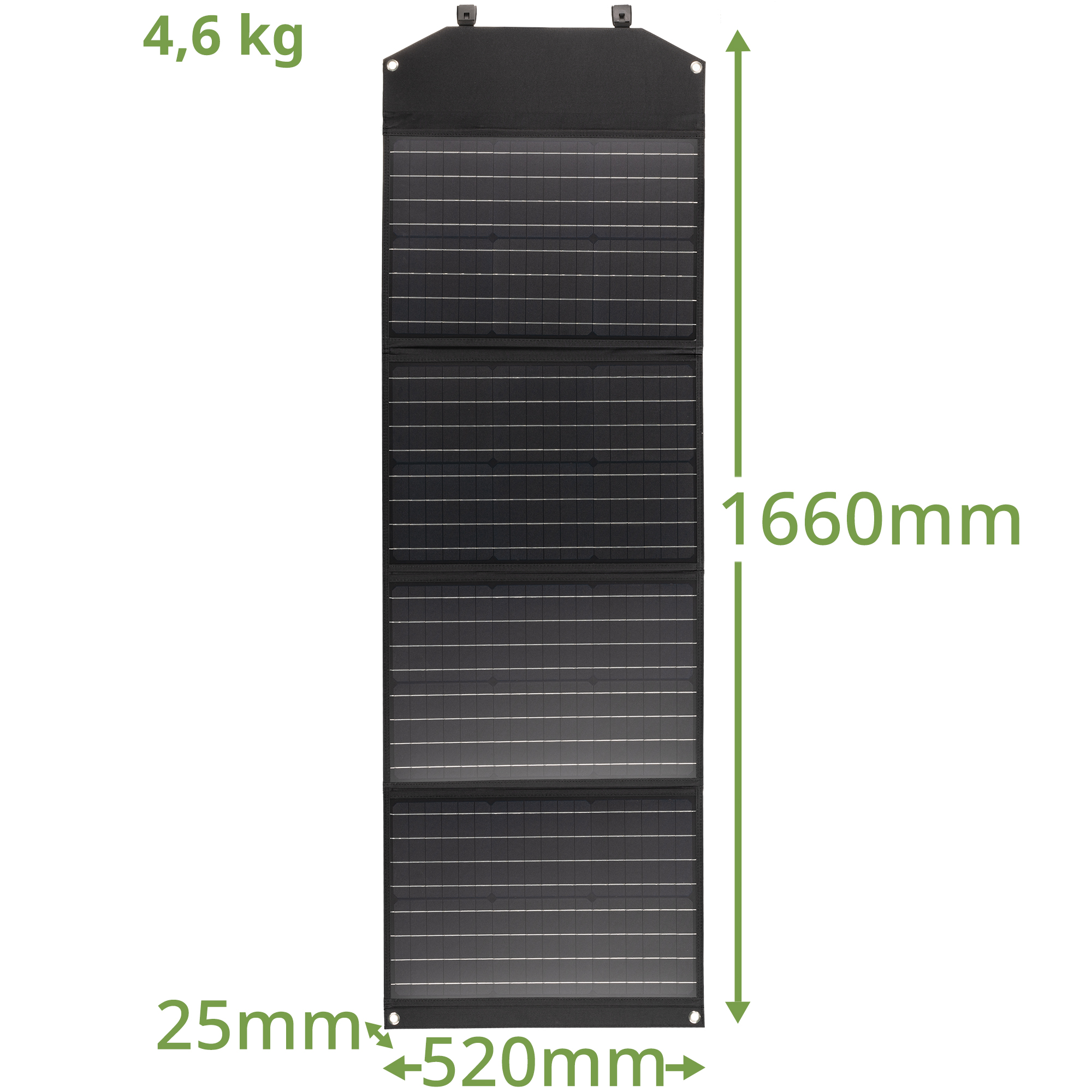 Bresser Mobile Solar Charger 120 Watt USB DC (3810070) Габаритные размеры