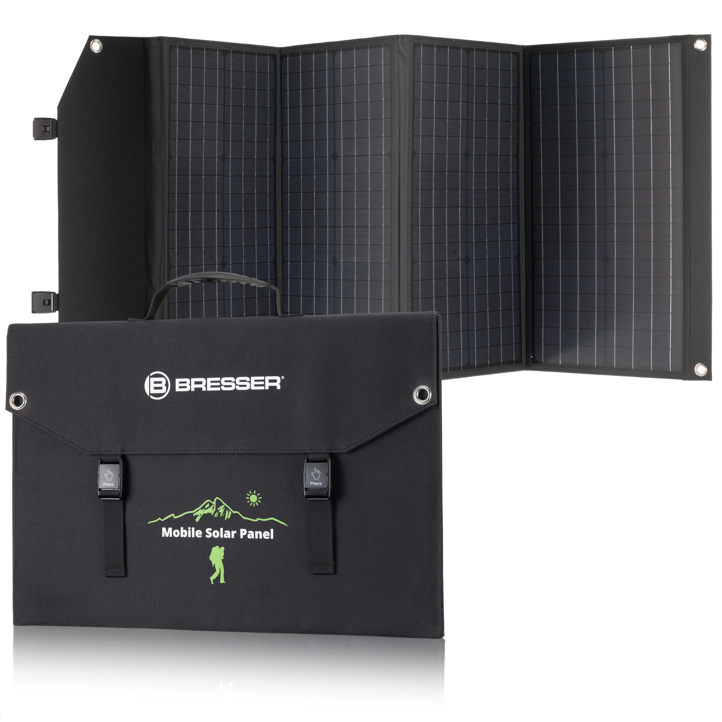 Портативная солнечная батарея Bresser Mobile Solar Charger 120 Watt USB DC (3810070) в интернет-магазине, главное фото