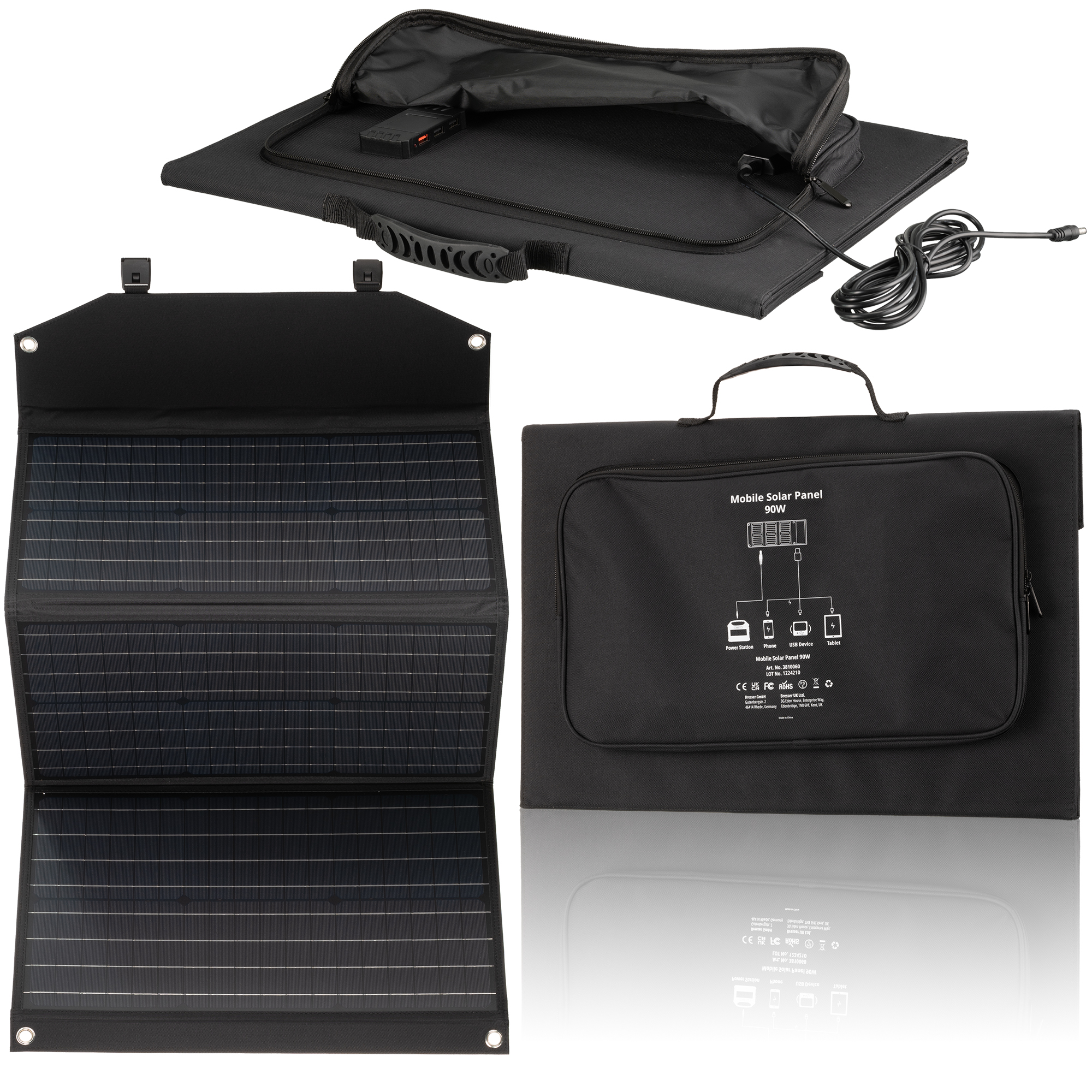в продажу Портативна сонячна батарея Bresser Mobile Solar Charger 90 Watt USB DC (3810060) - фото 3