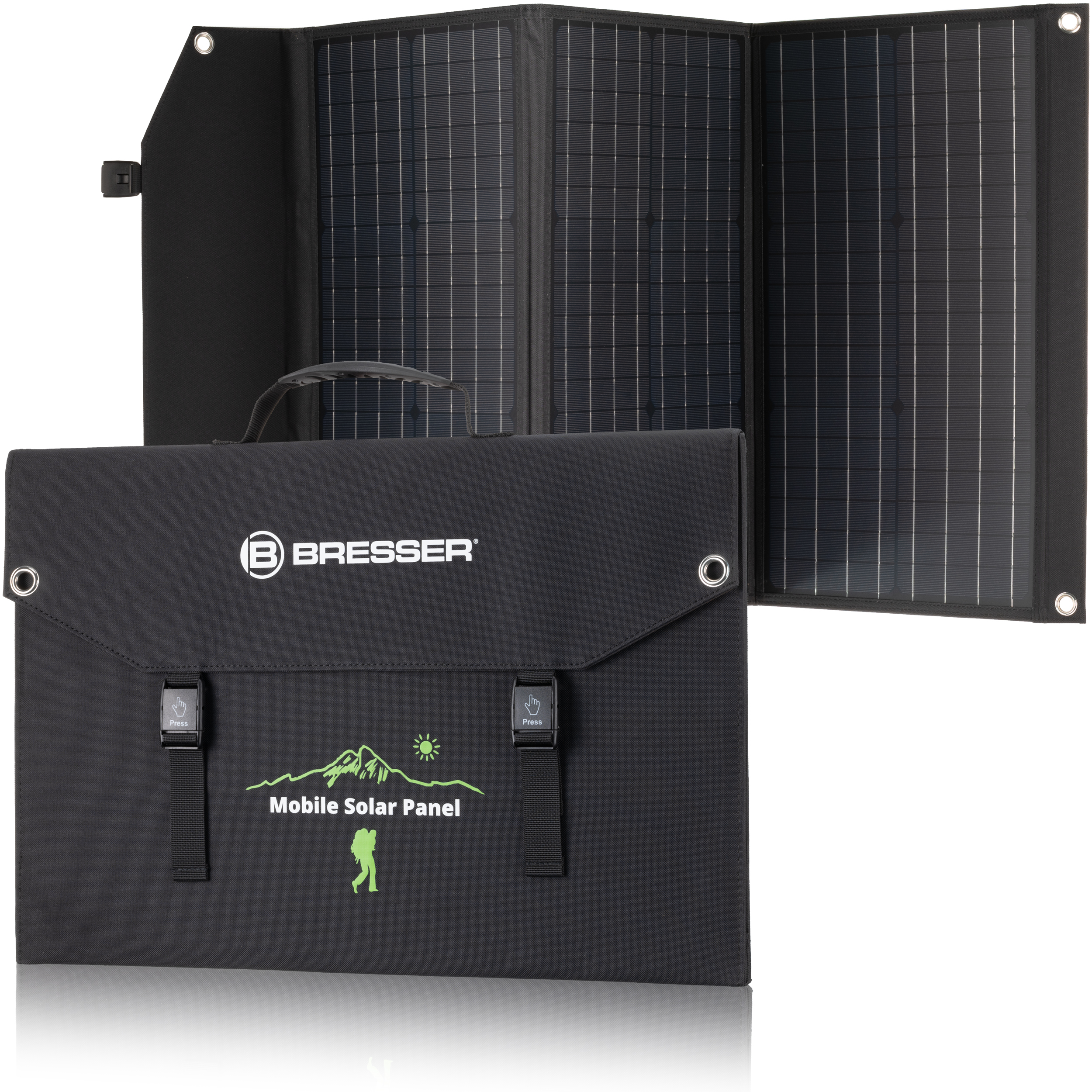 Характеристики портативная солнечная батарея Bresser Mobile Solar Charger 90 Watt USB DC (3810060)