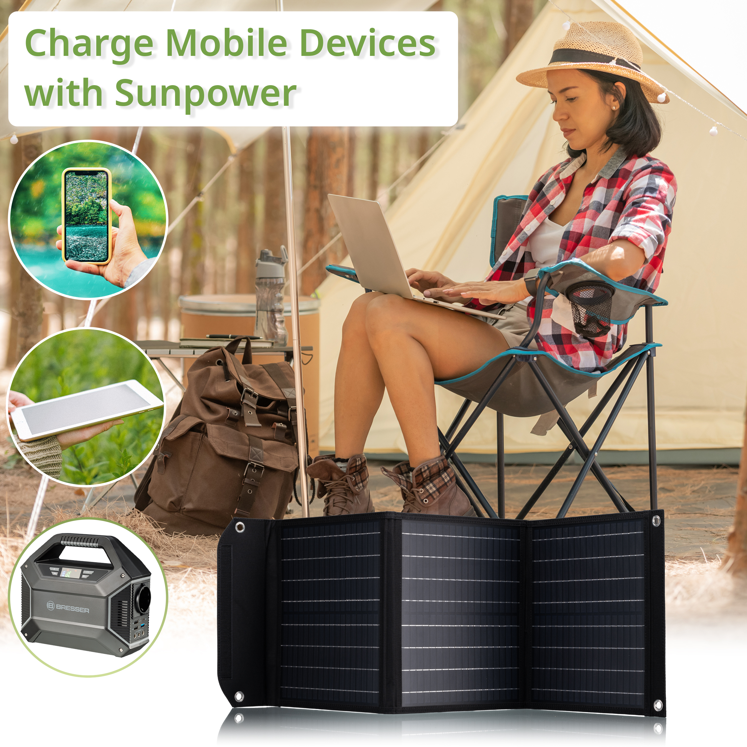 продаємо Bresser Mobile Solar Charger 40 Watt USB DC (3810040) в Україні - фото 4