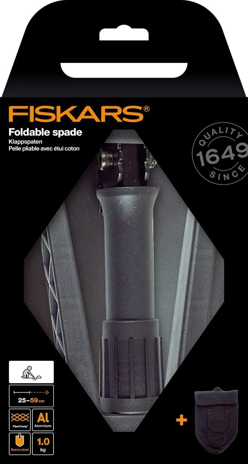 Лопата Fiskars сапёрная складная (1000621) цена 3199 грн - фотография 2