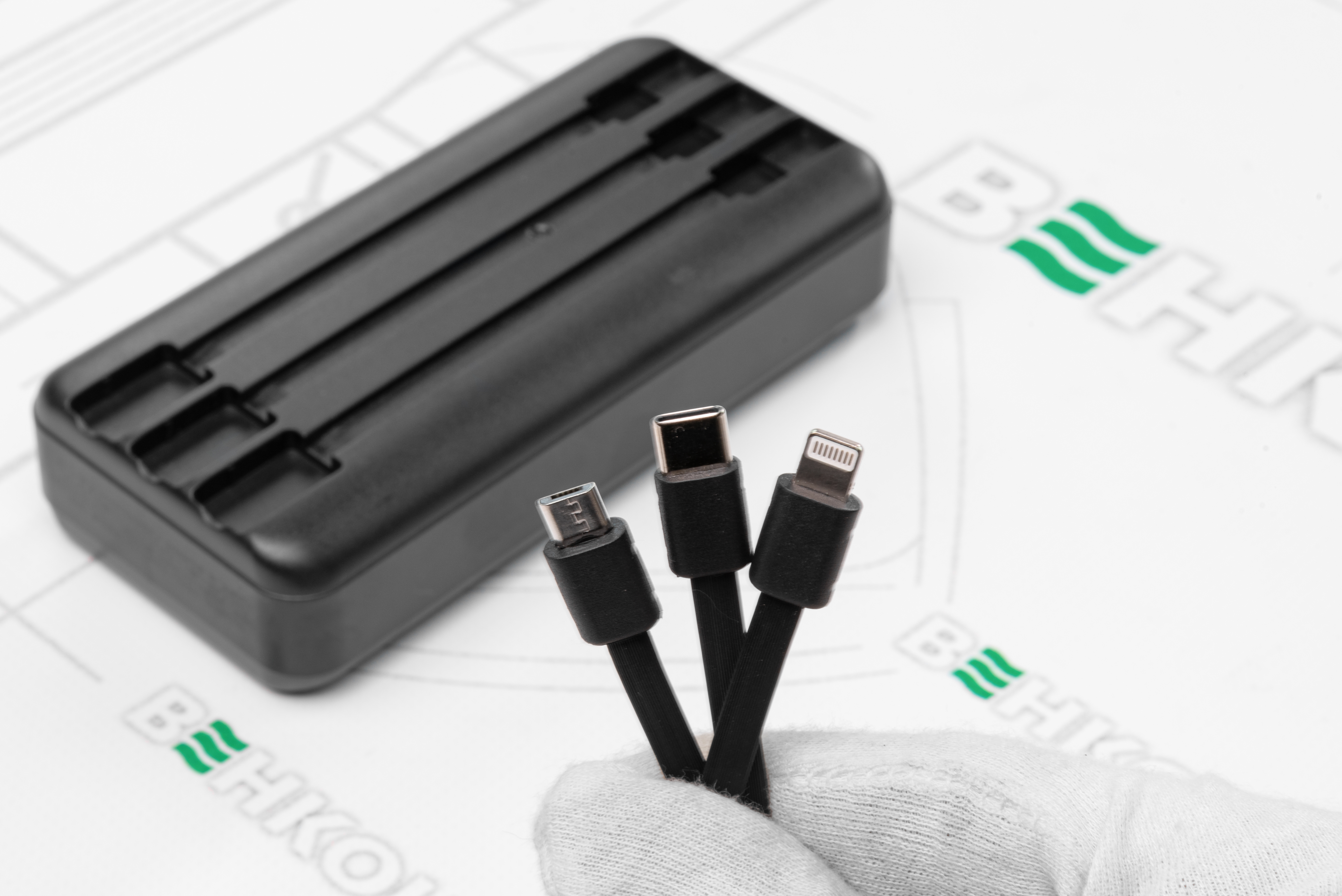 продаємо Dudao 20000mAh K6Pro Сables USB-C/microUSB/Lightning Black в Україні - фото 4